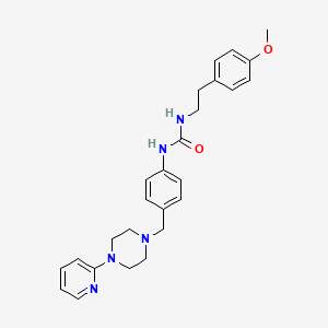 1-(4-Methoxyphenethyl)-3-(4-((4-(pyridin-2-yl)piperazin-1-yl)methyl)phenyl)urea