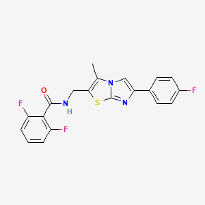 2,6-difluoro-N-((6-(4-fluorophenyl)-3-methylimidazo[2,1-b]thiazol-2-yl)methyl)benzamide