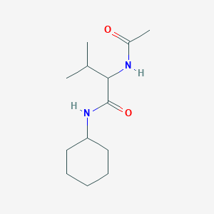 2-(acetylamino)-N-cyclohexyl-3-methylbutanamide