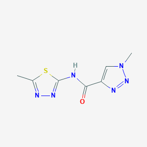 1-methyl-N-(5-methyl-1,3,4-thiadiazol-2-yl)-1H-1,2,3-triazole-4-carboxamide