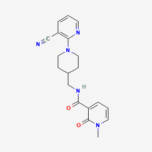N-((1-(3-cyanopyridin-2-yl)piperidin-4-yl)methyl)-1-methyl-2-oxo-1,2-dihydropyridine-3-carboxamide