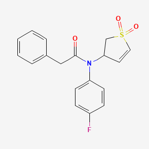 N-(1,1-dioxido-2,3-dihydrothien-3-yl)-N-(4-fluorophenyl)-2-phenylacetamide