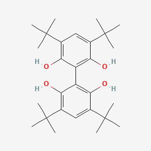 molecular formula C28H42O4 B2959538 3,3',5,5'-Tetra-t-butylbiphenyl-2,2',6,6'-tetraol CAS No. 21243-76-5