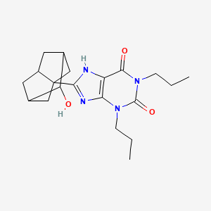 molecular formula C20H28N4O3 B2959548 Rolofylline metabolite M1-trans CAS No. 160943-06-6; 161167-65-3