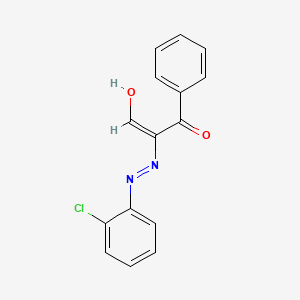 molecular formula C15H11ClN2O2 B2959551 (2E)-2-[2-(2-chlorophenyl)hydrazin-1-ylidene]-3-oxo-3-phenylpropanal CAS No. 339279-47-9