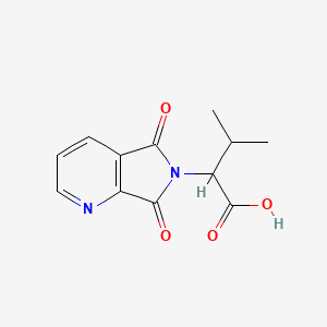 molecular formula C12H12N2O4 B2959552 2-(5,7-dioxo-5,7-dihydro-6H-pyrrolo[3,4-b]pyridin-6-yl)-3-methylbutanoic acid CAS No. 131615-99-1