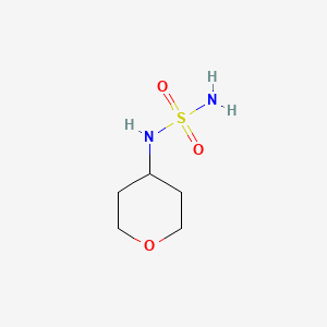 molecular formula C5H12N2O3S B2959558 N-(oxan-4-yl)aminosulfonamide CAS No. 1566818-36-7