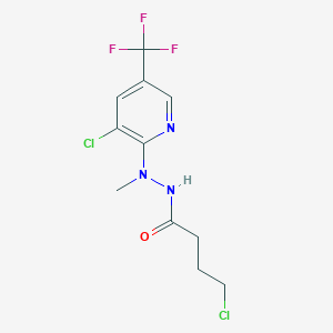 molecular formula C11H12Cl2F3N3O B2959573 4-氯-N'-[3-氯-5-(三氟甲基)-2-吡啶基]-N'-甲基丁酰肼 CAS No. 339014-69-6