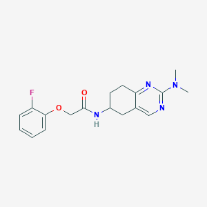 molecular formula C18H21FN4O2 B2959583 N-[2-(dimethylamino)-5,6,7,8-tetrahydroquinazolin-6-yl]-2-(2-fluorophenoxy)acetamide CAS No. 2097892-38-9