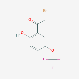 molecular formula C9H6BrF3O3 B2959584 2-Hydroxy-5-(trifluoromethoxy)phenacyl bromide CAS No. 496052-53-0