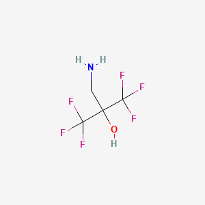 molecular formula C4H5F6NO B2959593 2-(Aminomethyl)-1,1,1,3,3,3-hexafluoropropan-2-ol CAS No. 64139-78-2