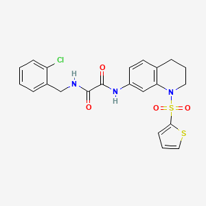 N1-(2-chlorobenzyl)-N2-(1-(thiophen-2-ylsulfonyl)-1,2,3,4-tetrahydroquinolin-7-yl)oxalamide