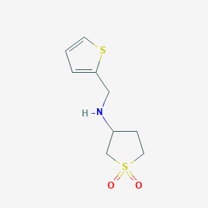 molecular formula C9H13NO2S2 B2959620 N-(1,1-dioxidotetrahydrothien-3-yl)-N-(thien-2-ylmethyl)amine CAS No. 900640-84-8