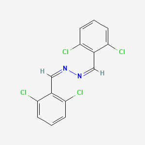 molecular formula C14H8Cl4N2 B2959667 (Z)-1-(2,6-dichlorophenyl)-N-[(Z)-(2,6-dichlorophenyl)methylideneamino]methanimine CAS No. 32188-71-9