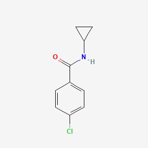 molecular formula C10H10ClNO B2959680 4-氯-N-环丙基苯甲酰胺 CAS No. 39887-35-9