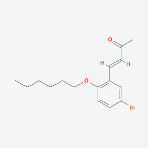 4-[5-Bromo-2-(hexyloxy)phenyl]but-3-en-2-one