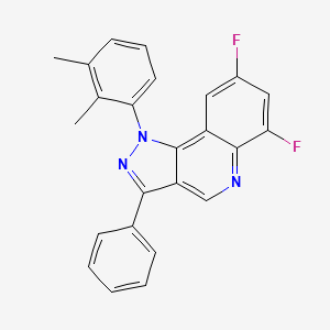 molecular formula C24H17F2N3 B2959781 1-(2,3-dimethylphenyl)-6,8-difluoro-3-phenyl-1H-pyrazolo[4,3-c]quinoline CAS No. 901267-41-2