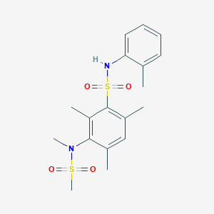 2,4,6-trimethyl-3-(N-methylmethylsulfonamido)-N-(o-tolyl)benzenesulfonamide