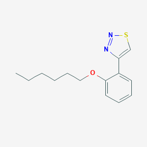 4-[2-(Hexyloxy)phenyl]-1,2,3-thiadiazole