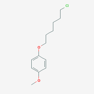 molecular formula C13H19ClO2 B295983 1-[(6-Chlorohexyl)oxy]-4-methoxybenzene 