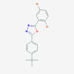 molecular formula C18H16Br2N2O B295984 2-(4-Tert-butylphenyl)-5-(2,5-dibromophenyl)-1,3,4-oxadiazole 