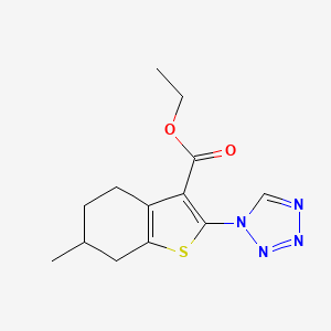 ethyl 6-methyl-2-(1H-tetrazol-1-yl)-4,5,6,7-tetrahydrobenzo[b]thiophene-3-carboxylate