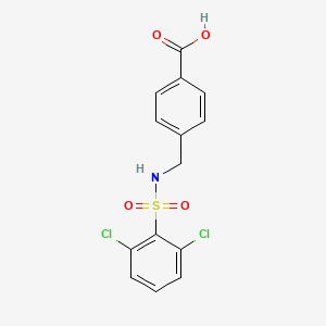 4-(((2,6-Dichlorophenyl)sulfonamido)methyl)benzoic acid