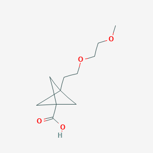 3-[2-(2-Methoxyethoxy)ethyl]bicyclo[1.1.1]pentane-1-carboxylic acid
