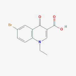 molecular formula C12H10BrNO3 B2959858 6-Bromo-1-ethyl-4-oxoquinoline-3-carboxylic acid CAS No. 105789-89-7