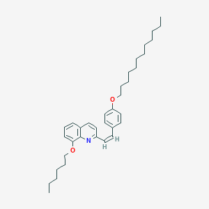 2-{2-[4-(Dodecyloxy)phenyl]vinyl}-8-(hexyloxy)quinoline