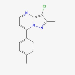 3-Chloro-2-methyl-7-(4-methylphenyl)pyrazolo[1,5-a]pyrimidine