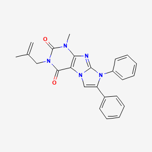 1-methyl-3-(2-methylallyl)-7,8-diphenyl-1H-imidazo[2,1-f]purine-2,4(3H,8H)-dione