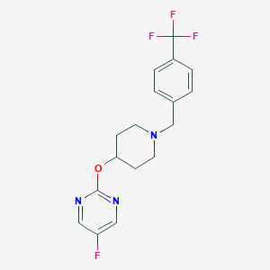 5-Fluoro-2-[1-[[4-(trifluoromethyl)phenyl]methyl]piperidin-4-yl]oxypyrimidine