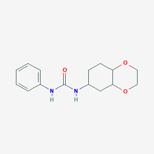 molecular formula C15H20N2O3 B2959904 1-(八氢苯并[b][1,4]二氧杂环-6-基)-3-苯基脲 CAS No. 1902894-73-8