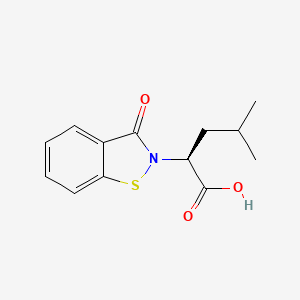 (S)-4-methyl-2-(3-oxobenzo[d]isothiazol-2(3H)-yl)pentanoic acid