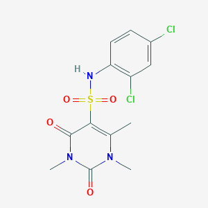 N-(2,4-dichlorophenyl)-1,3,4-trimethyl-2,6-dioxopyrimidine-5-sulfonamide