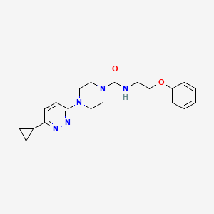 4-(6-cyclopropylpyridazin-3-yl)-N-(2-phenoxyethyl)piperazine-1-carboxamide