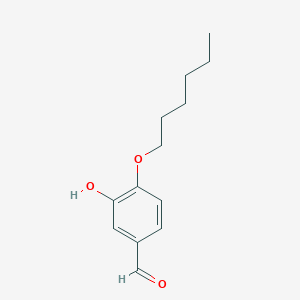 molecular formula C13H18O3 B295993 4-(Hexyloxy)-3-hydroxybenzaldehyde 