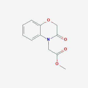 molecular formula C11H11NO4 B2959943 methyl (3-oxo-2,3-dihydro-4H-1,4-benzoxazin-4-yl)acetate CAS No. 450358-64-2