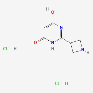 2-(Azetidin-3-yl)pyrimidine-4,6-diol dihydrochloride