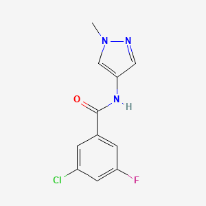 3-Chloro-5-fluoro-N-(1-methylpyrazol-4-yl)benzamide