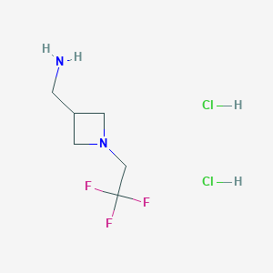 [1-(2,2,2-Trifluoroethyl)azetidin-3-yl]methanamine;dihydrochloride