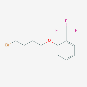 molecular formula C11H12BrF3O B2959983 1-(4-Bromobutoxy)-2-(trifluoromethyl)benzene CAS No. 192872-90-5