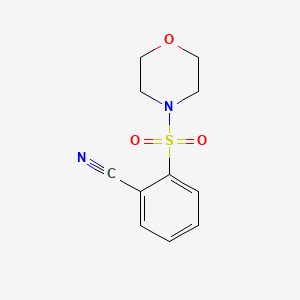 molecular formula C11H12N2O3S B2959984 2-(吗啉-4-磺酰基)苯甲腈 CAS No. 612045-76-8