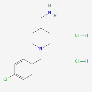 [1-(4-Chlorobenzyl)piperidin-4-yl]methanamine dihydrochloride