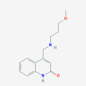 molecular formula C14H18N2O2 B2960008 4-{[(3-Methoxypropyl)amino]methyl}quinolin-2-ol CAS No. 885951-32-6