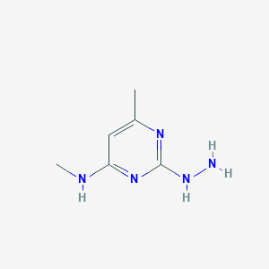 molecular formula C6H11N5 B2960016 2-hydrazinyl-N,6-dimethylpyrimidin-4-amine CAS No. 388622-91-1