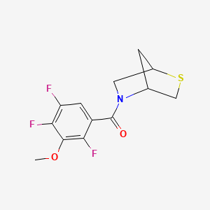 5-(2,4,5-trifluoro-3-methoxybenzoyl)-2-thia-5-azabicyclo[2.2.1]heptane