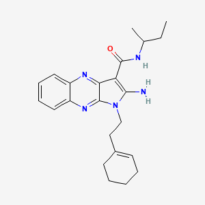 2-amino-N-(sec-butyl)-1-(2-(cyclohex-1-en-1-yl)ethyl)-1H-pyrrolo[2,3-b]quinoxaline-3-carboxamide
