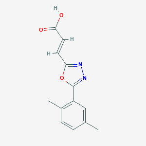 3-[5-(2,5-Dimethylphenyl)-1,3,4-oxadiazol-2-yl]acrylic acid